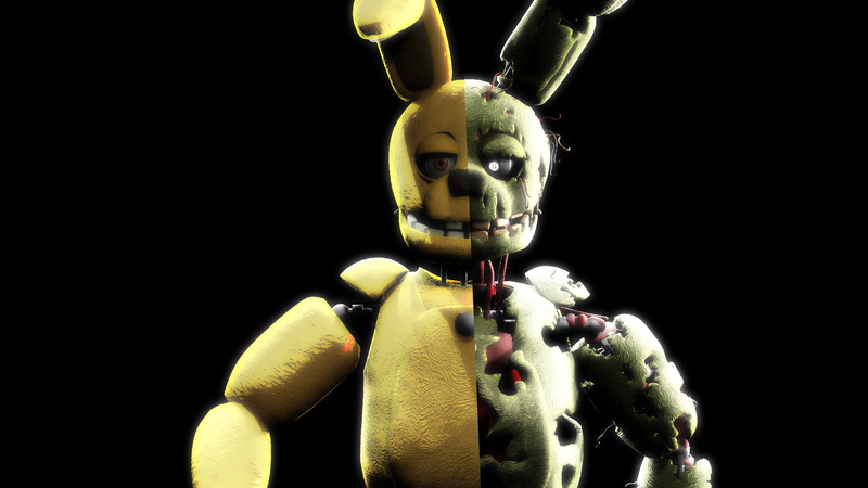 Springtrap (Five Nights at Freddys), Five Nights at Freddys, 1080P, Five Nights at Freddys 3, Golden Bonnie (Five Nights at Freddys)