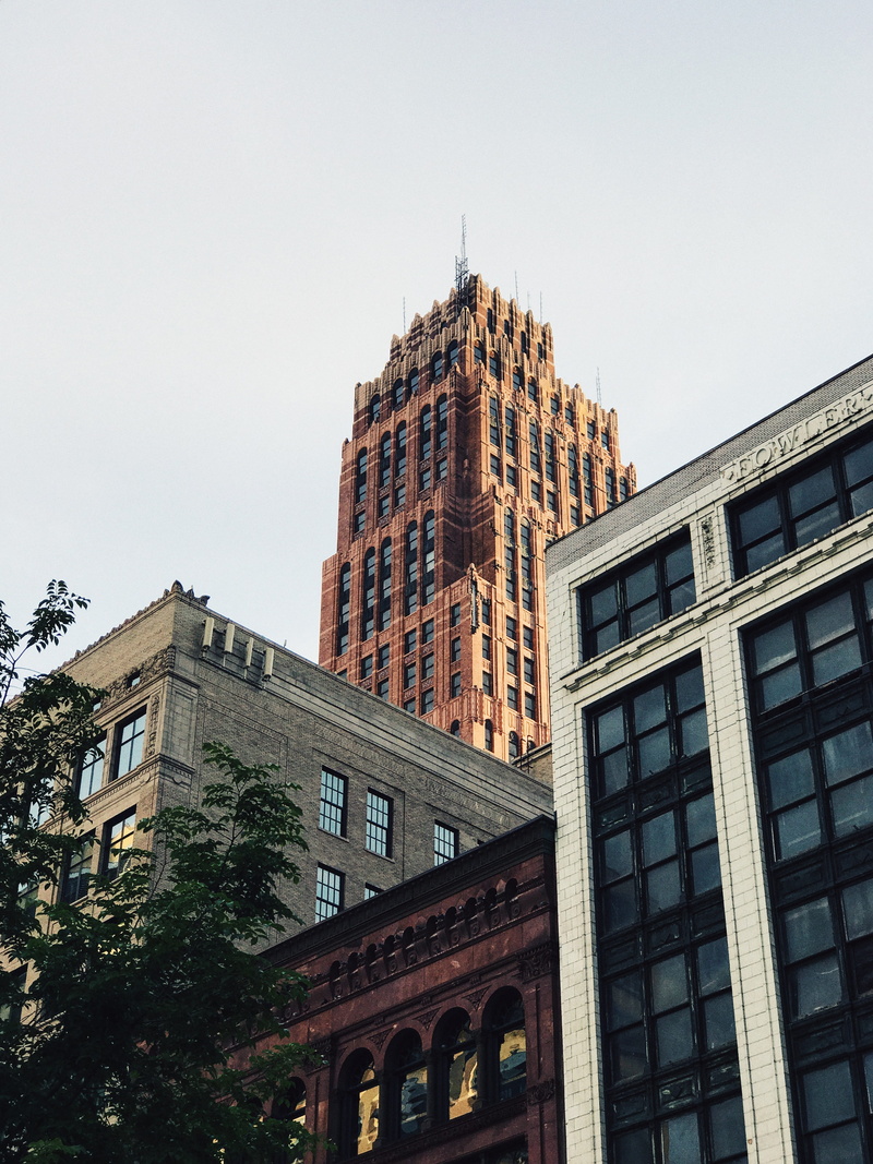 skyscraper, 7, united states, sky, detroit, plus, day, skyline, built structure, copy space, window, no people, plant, home, building, architecture, building exterior