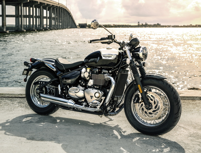 4K, Triumph Bonneville Speedmaster, 4K, black, cruiser, motorcycle, 2018, chrome