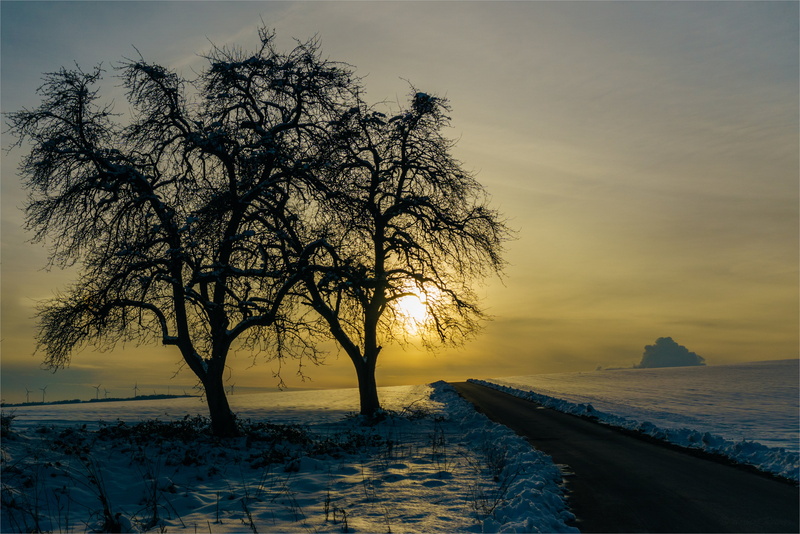 Mettlach, body, nature, Norbert, sky, Schnee, tree, Sunset  tree, ice, Reimer, cold - Temperature, sunset, Natur, Twilight, beauty In Nature, scenics, Winter