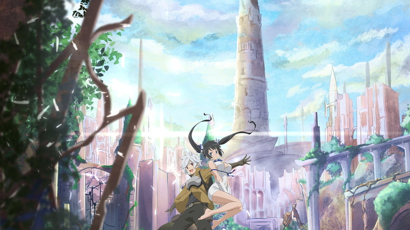 sculpture, creativity, digital composite, architectural column, Is It Wrong to Try to Pick Up Girls in a Dungeon?, no people, plant, statue, Bell Cranel