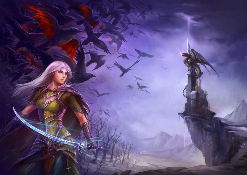 outdoors, character, sword, adult, nature, birds, large group of animals, creativity, group of animals, representation, sky, real people, human representation