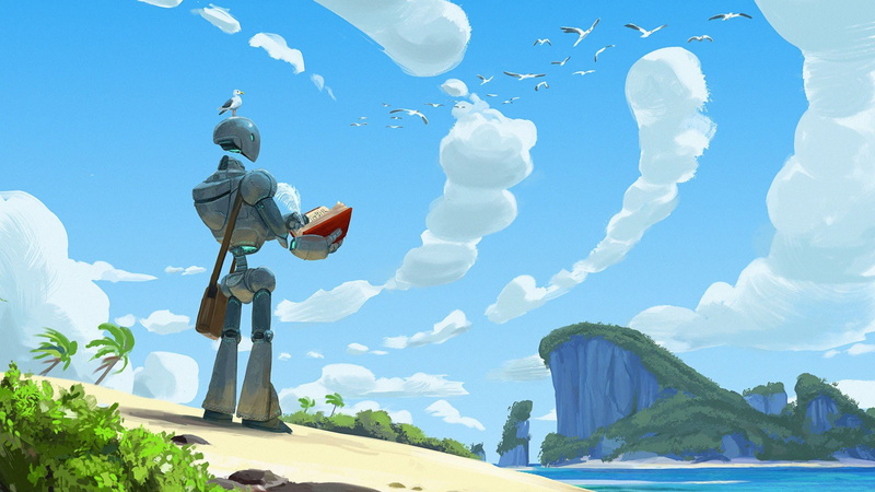 Flying, robot, Critical Role, Doty, 1080P, digital art, DandD