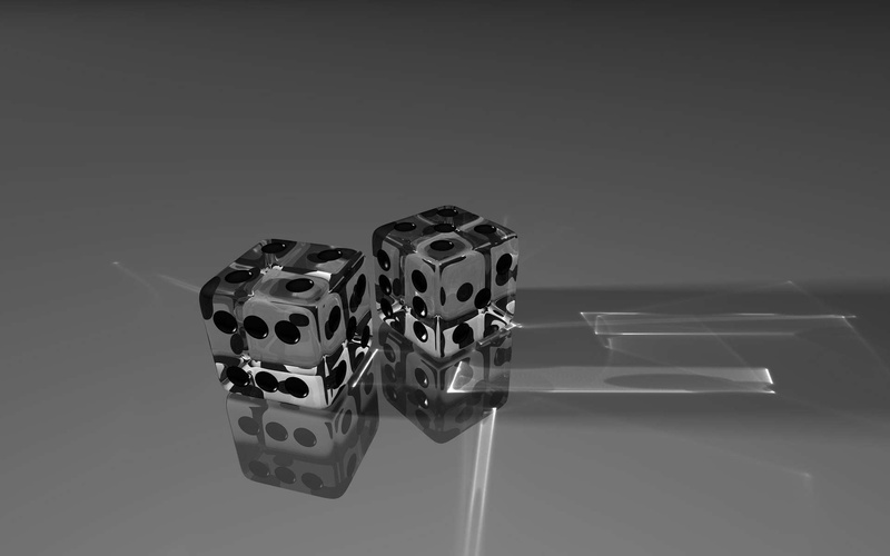 chance, two, three-dimensional Shape, 1080P, white background, still life, spotted, leisure Games, opportunity, casino, shape, glass, cube Shape, studio shot