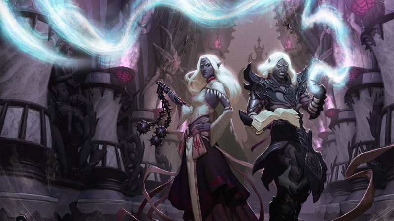 dungeons and dragons, music, indoors, illuminated, art and craft, 1080P, architecture, female likeness, people, arts culture and entertainment, performance