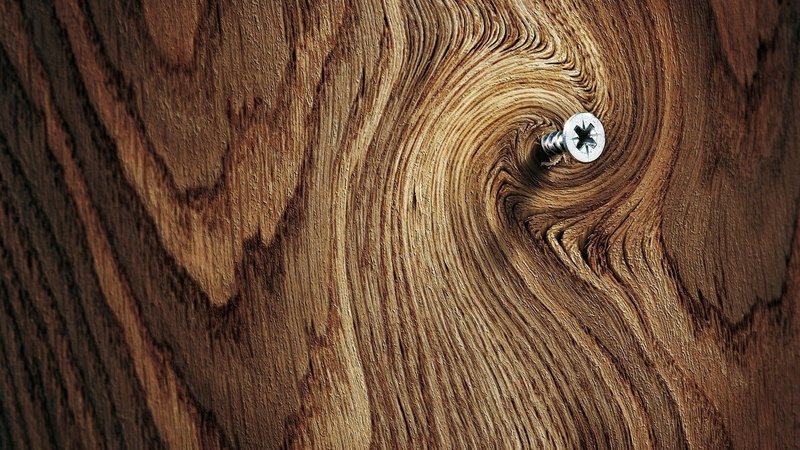 Simple Background, Screw, 1080P, Texture, wood, photography