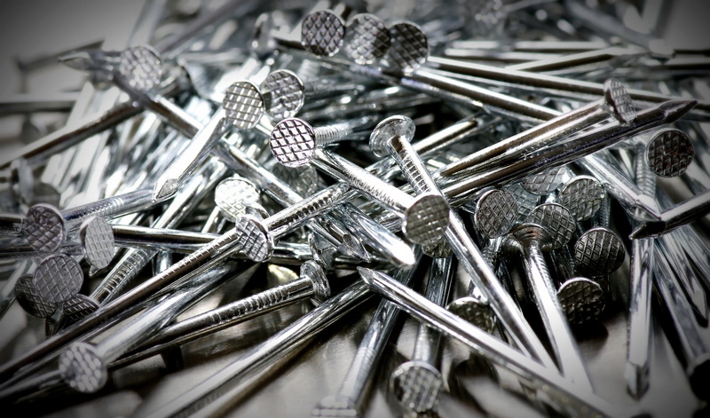 still life, man made object, macro, no people, indoors, nail, close-up, work tool, large group of objects, equipment, metal, silver colored, man made, variation