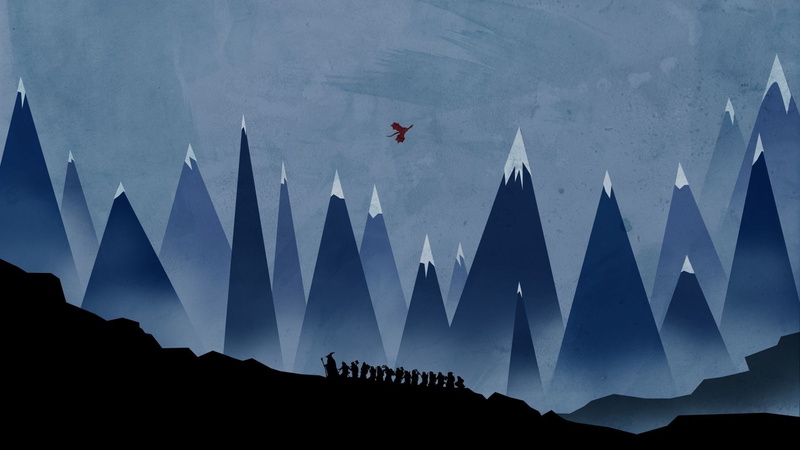 nature, challenge, mid-air, sport, unrecognizable person, the hobbit minimalism gandalf mountain smaug, two people, architecture, silhouette, mountain