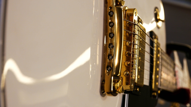 gold colored, classic, photo, musical equipment, wall - building feature, technology, musical instrument, arts culture and entertainment, guitar, music