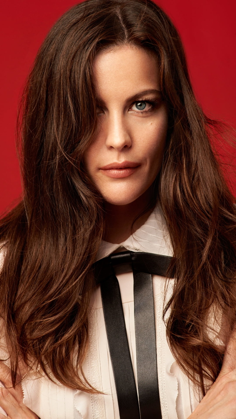mytheresa, Liv Tyler, fashion model, women, face, hair, portrait, 1080P, s, fashion, hairstyle, beauty, tyler, studio shot, elegance, beautiful woman