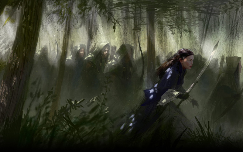 forest, adult, girl, mid adult women, day, holding, side view, elves, art, plant, Arwen, portrait, hood, young adult, archers, nature, women, beautiful woman