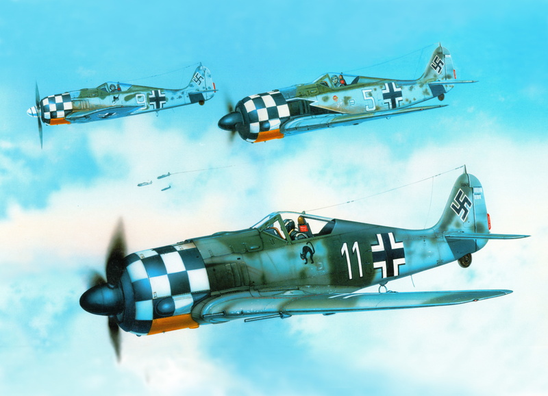 WW2, German, 8K, figure, personal markings, aircraft, arched black cat, art, single, fighters, andquot;Focke-Wulf andquot; Fw 190A6, the first plane