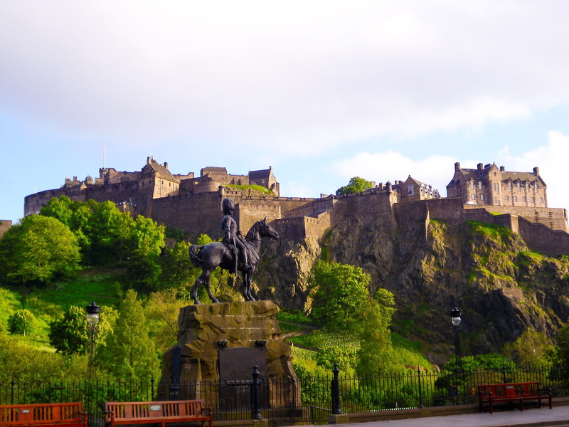 landscape, ancient, cityscape, historical, medieval, building, landmark, monument, nature, day, history, culture, rock, person, edinburgh castle scotland