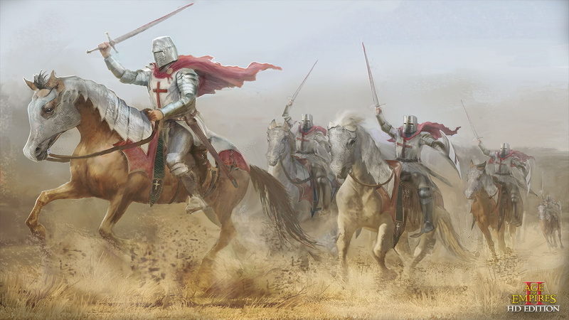 Historic, Horse Riding, video games, Age Of Empires, 1080P, horse, knight, history, Cavalry, Teutonic Order