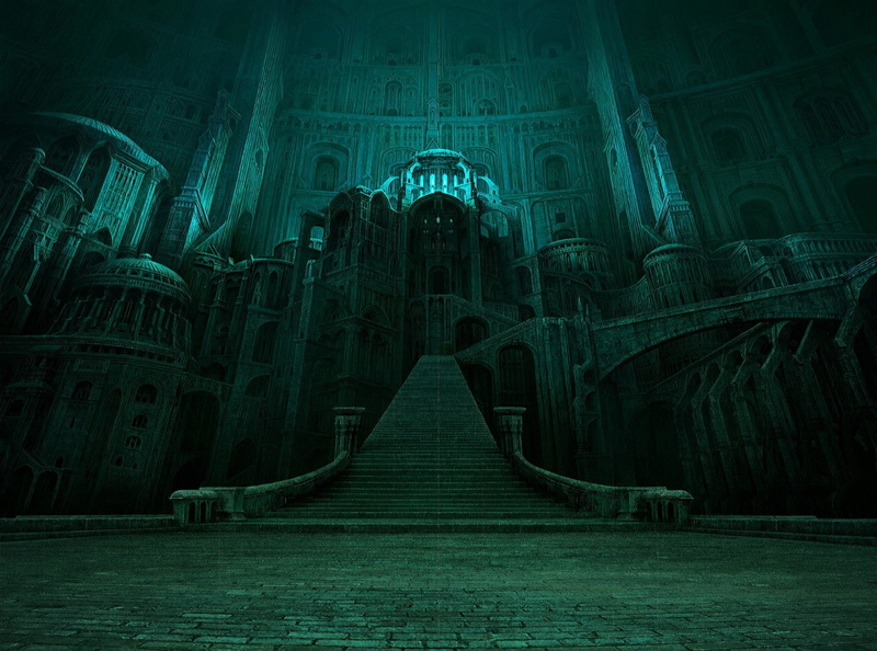The Lord of the Rings, Lord of the Rings, large, 1080P, gray, Game, Video Game, castle, digital, concrete, stairs