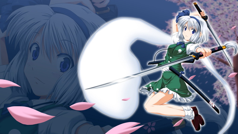 adult, sunlight, arms, leisure activity, green, futuristic, touhou, amusement park, speed, konpaku youmu, females, dressed, space, girl, smile, lifestyles