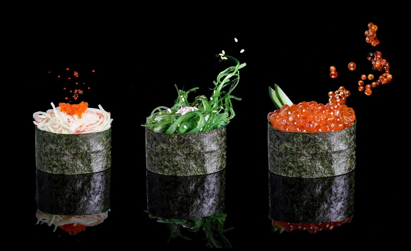 Chuka, 1080P, nori, gunkan, caviar, sesame