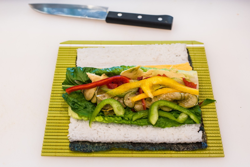 ready-to-eat, pepper, plate, salad, meal, tray, asian food, table, food, serving size, no people, indoors, 4K, green color, japanese food, sushi, still life