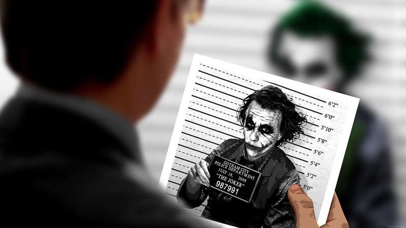 police, 1080P, lineup, knight, dark, batman, joker