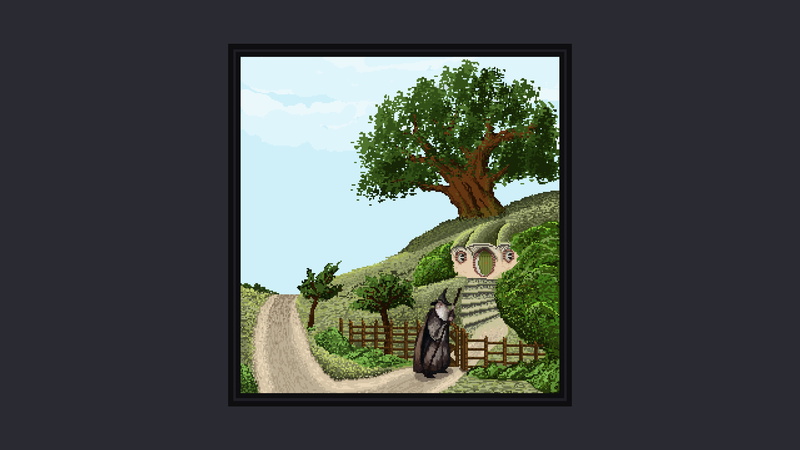 Hobbits, The Hobbit, pixel art, The Lord of the Rings, 4K, Gandalf