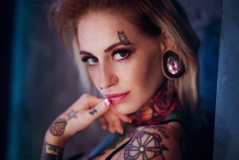 Bantik Boy, Ivan Gorokhov, tattoo, 1080P, nose rings