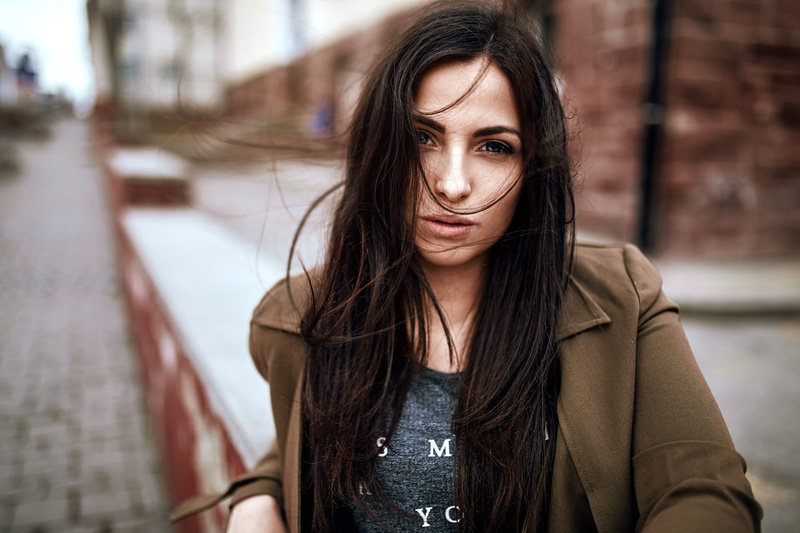 beautiful people, depression - sadness, hairstyle, adult, beauty, looking at camera, beautiful woman, model, front view, hair, brown hair, young adult