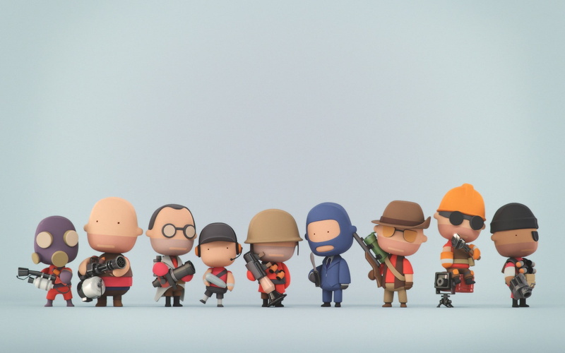 Team Fortress 2, 1080P, video games, artwork, minimalism