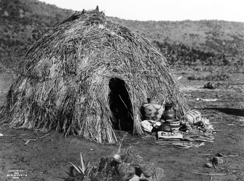 cultures, one person, classical Style, antique, print, leisure activity, land, nature, women, native american, indians, childhood, art, plant, wigwam, child