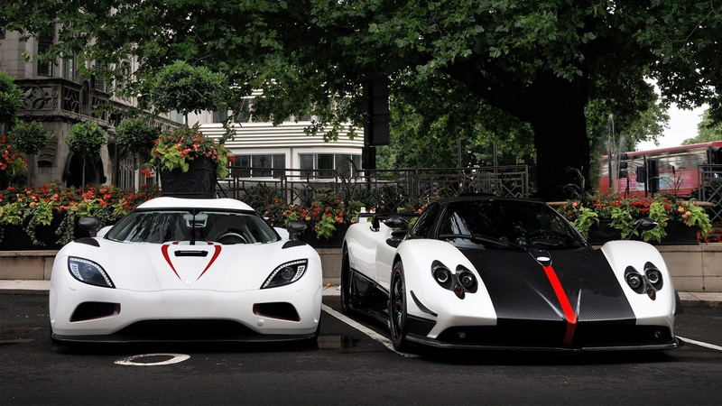white color, tree, nature, mode of transportation, koenigsegg agera r, road, koenigsegg, vehicle, white car, transportation, pagani zonda, no people, plant