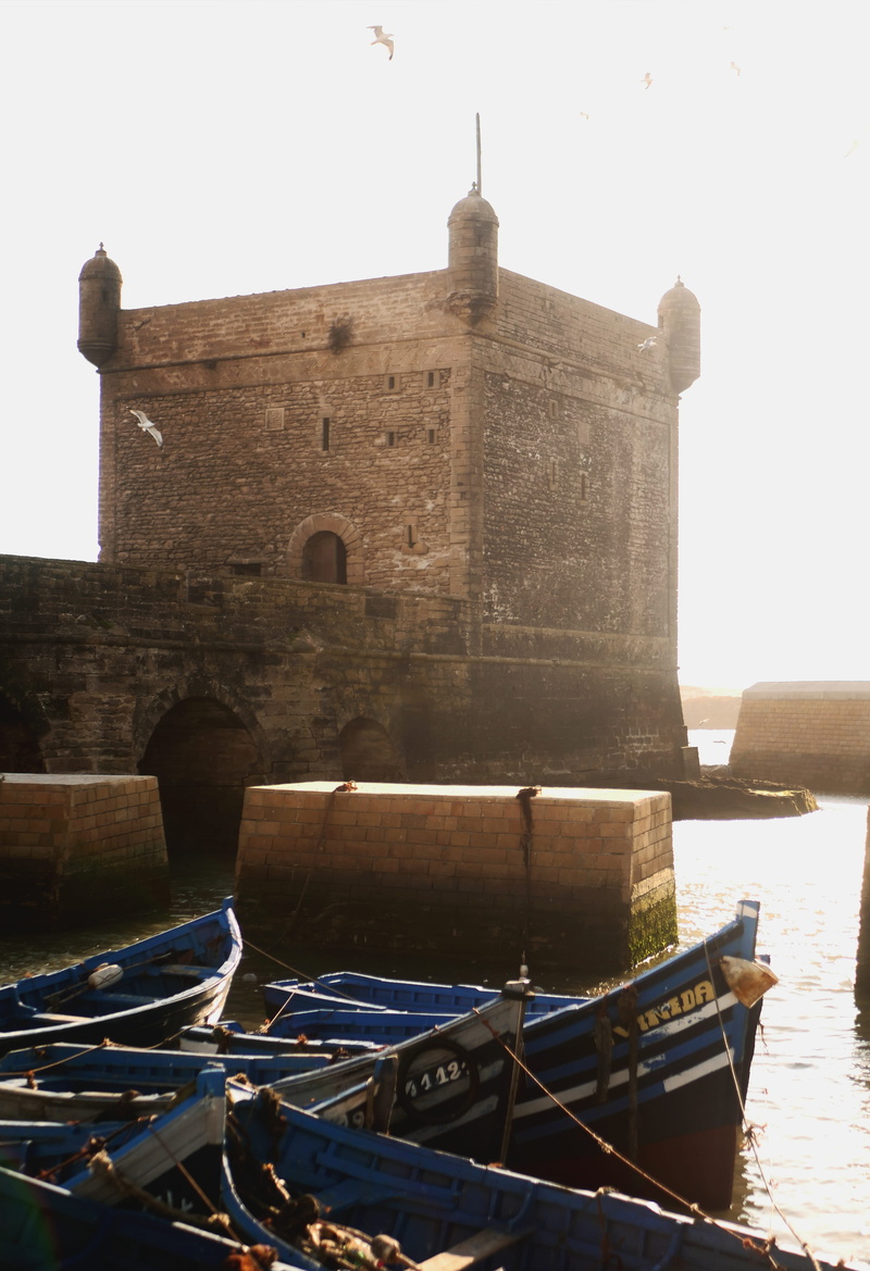 tower, wave, sea, architecture, castle, movement, bird, mode of transportation, 4K, day, sunset, french, water, moored, building exterior, wall, old, history