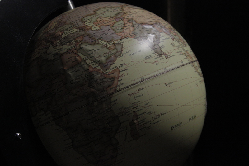 text, physical geography, arrows, studio shot, sphere, topography, new, nature, astronomy, global communications, atlas, australia, black background, planet earth