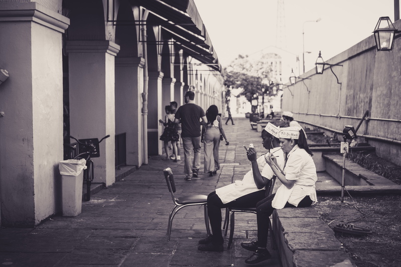 architecture, cafe du monde, people, full length, seat, united states, rear view, new orleans, background, roadtrip, building