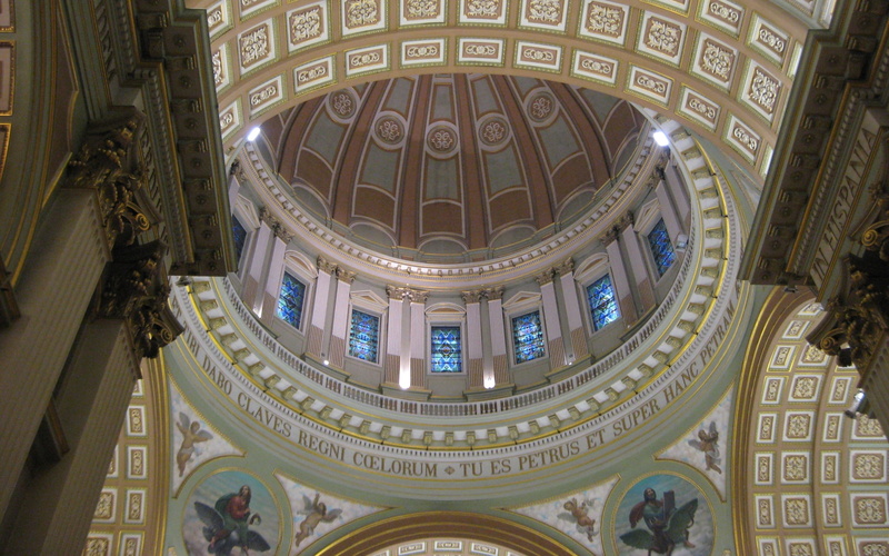 dome, architectural feature, travel destinations, travel, ornate, indoors, the past, place of worship, low angle view, built structure, 2K, ceiling, building