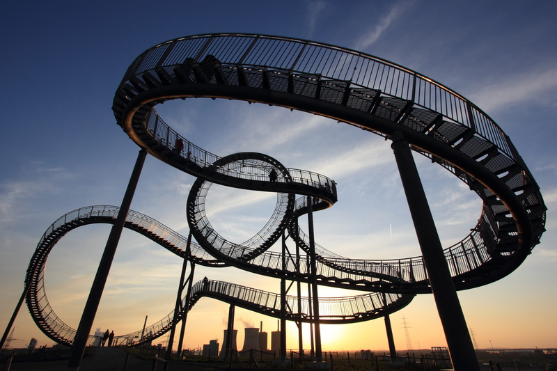 built structure, cloud - sky, sunset, photography, culture, turtle, duisburg, silhouette, tiger, city, amusement park ride, sculpture, stairs, arts culture and entertainment