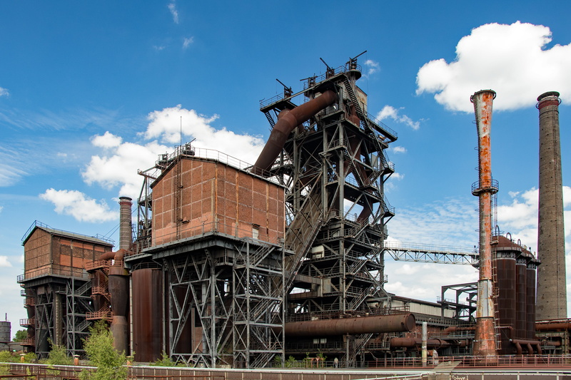 old, industrial architecture, building exterior, industrial building, architecture, sky, pollution, history, brown, ruined, nature, ruhr area, building