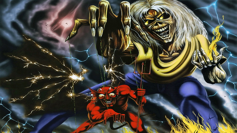 maiden, heavy, 1080P, iron, cover, album, dark, eddie, metal