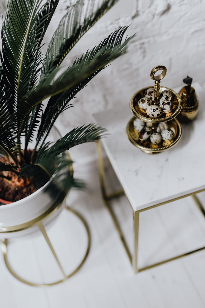 easter, no people, high angle view, crockery, white, eggs, time, uncommon, clock, plant part, indoors, day, table, quail eggs, leaf, quail, close-up, marble