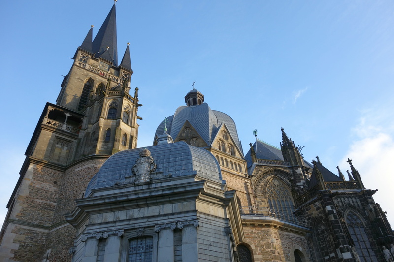 dom, building exterior, sky, blue, no people, travel, building, church buildings, religion, spire, tower, low angle view, clock, tourism, travel destinations