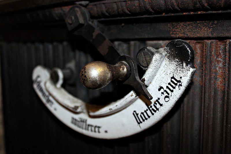 no people, security, old, indoors, lock, protection, oven, cast iron, knob, controller, entrance, retro styled, close-up, safety, enamelled, history, close up