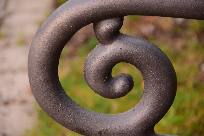 iron - metal, close-up, design, hook, spiral, metal, iron, land, connection, decoration, close up, circle, shape, nature, focus on foreground, cast iron