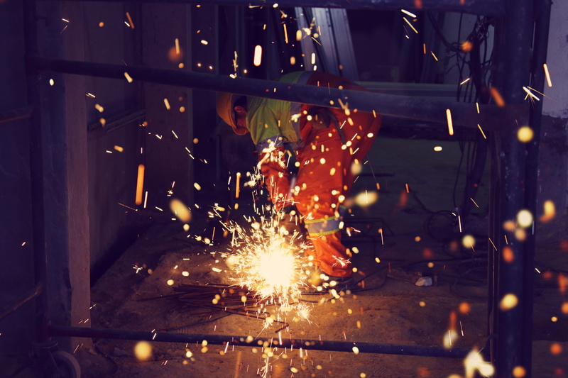 metal, welding, occupation, lights, factory, welder, working, equipment, industry, blurred motion, lapse, workshop, sparks, spark, steel, illuminated, indoors