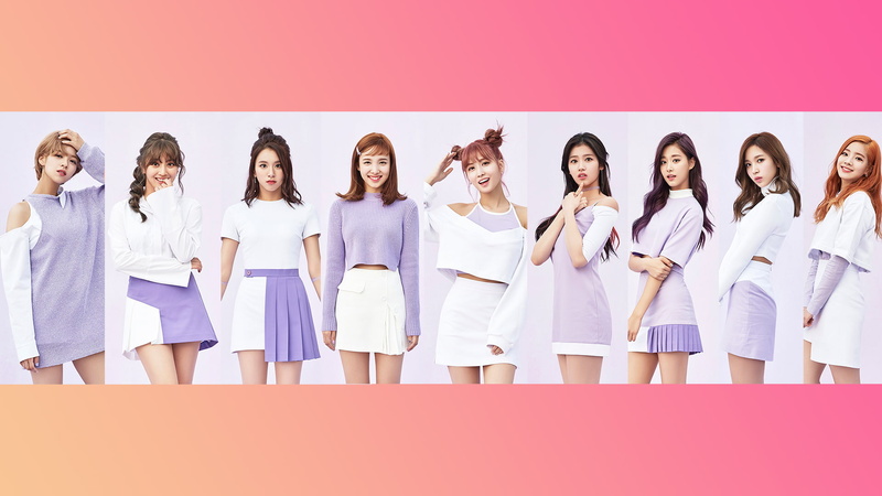 front view, young women, adult, in a row, standing, smiling, indoors, group, K-pop, females, looking at camera, happiness, young adult, portrait, confidence