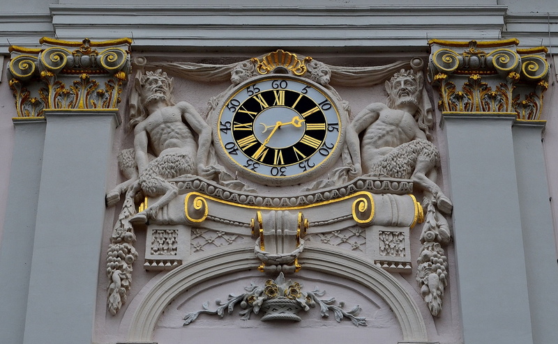 europe, representation, second, clock face, day, town hall clock, carving - craft product, bas relief, building, wall - building feature, pattern, sculpture