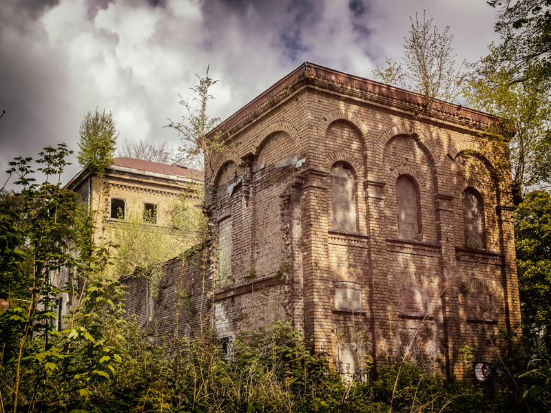no people, day, uninhabited, old ruin, the past, ailing, religion, brown, lost places, outdoors, built structure, sky, tree, spooky, trees, abandoned, travel destinations