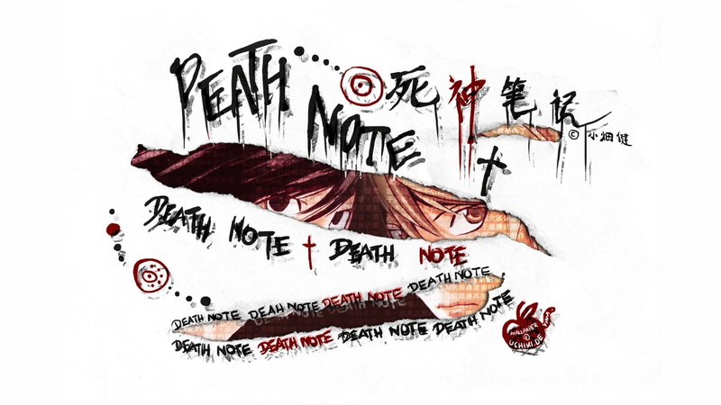 calligraphy, Death Note, 1080P, cut out, text, no people, background, indoors, art and craft, paper, death, white, creativity, note, history, graffiti
