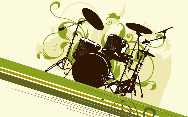 vector and design, musical, instruments, 1080P