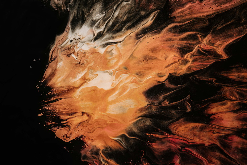 burning, textured, painted, colorful, studio shot, fractal, abstract, pattern, fire, texture, orange, black, color, heat - temperature, multi colored, no people