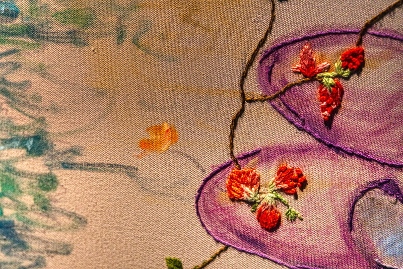 leaf, coin, art and craft, plant, wall - building feature, applique, rug, paisley, pattern, outdoors, money, art, graphics, nickel, flower, embroidery
