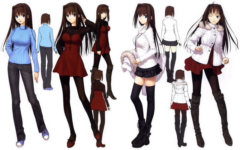 aoko, pantyhose, 1080P, type moon, aozaki, thighhighs, yoru, mahoutsukai, white