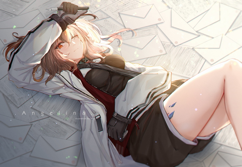 Arknights, Niuy, Angelina(Arknights), 2K, anime girls, anime